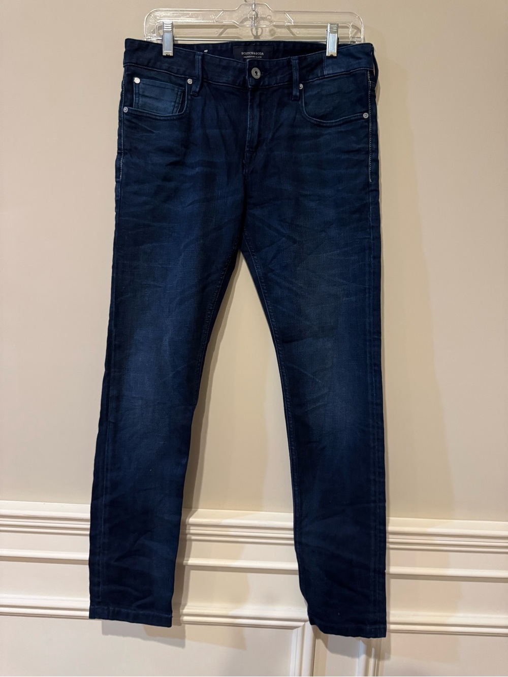 Scotch & Soda Men's Navy Skinny Jeans
